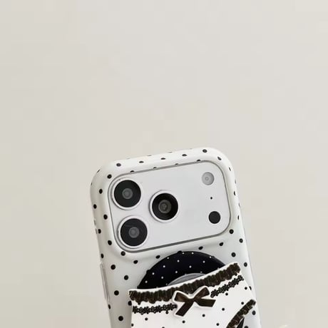 K23165 ギンガムリボンポップグリップケース