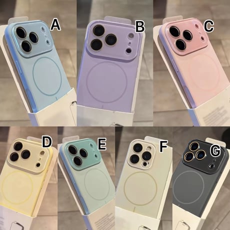 【即納商品】S75178 パステルシンプル MagSafe iPhoneケース