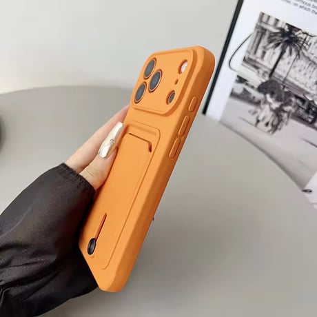 K23066 スライド式カードポケット付きiPhoneケース
