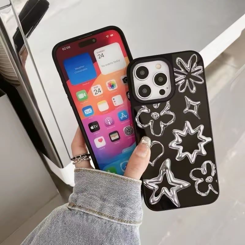 S74619 メタリックモチーフのMagSafe対応iPhoneケース | nanomita