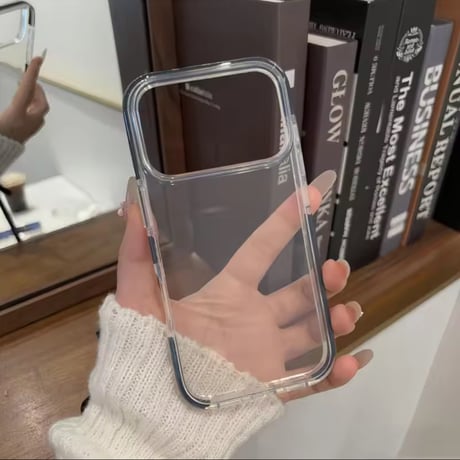 L62314 カラーライン クリアiPhoneケース