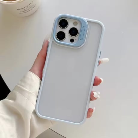 K23153 カメラスタンド付き パステルフレームiPhoneケース