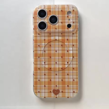 S75284 チェックハート MagSafe対応 iPhoneケース