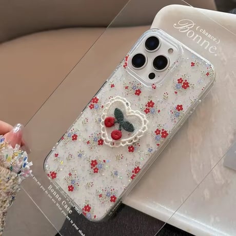 L62333 きらめきチェリーレース iPhoneケース