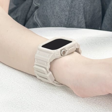 N00105 ホワイトプロテクト Apple Watchベルト