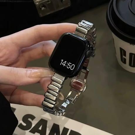 N00186 スリムメタル Apple Watchベルト