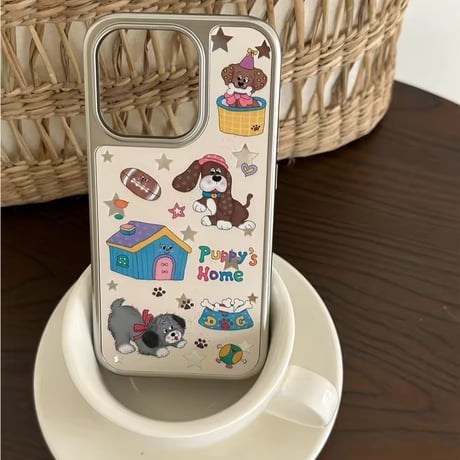 S74663 わんこのおうち iPhoneケース