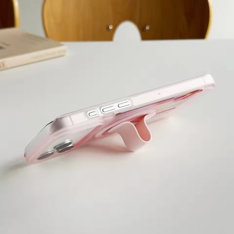 K23187 カード収納スタンドリングiPhoneケース