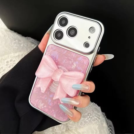 K23167 シェルリボンソケット付き iPhoneケース