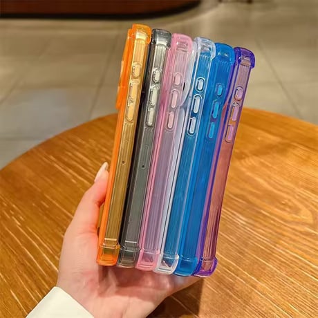 S75629 カラーフレームソフトガード iPhoneケース
