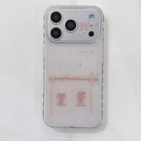 S75489 くまさんブランコiPhoneケース