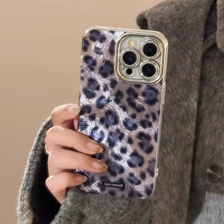 S74346 レオパードグロッシー iPhoneケース