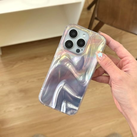 S74737 オーロラマーブル iPhoneケース