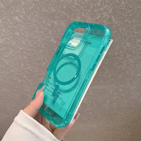L62329 グリッタークリア MagSafe対応 iPhoneケース