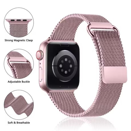 N00202 メタルメッシュ Apple Watchベルト