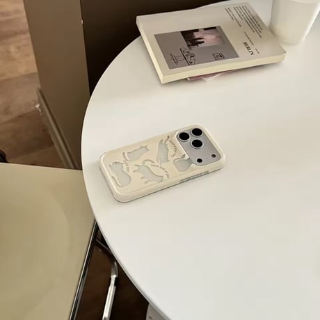 S75187 ゆるねこシルエット iPhoneケース
