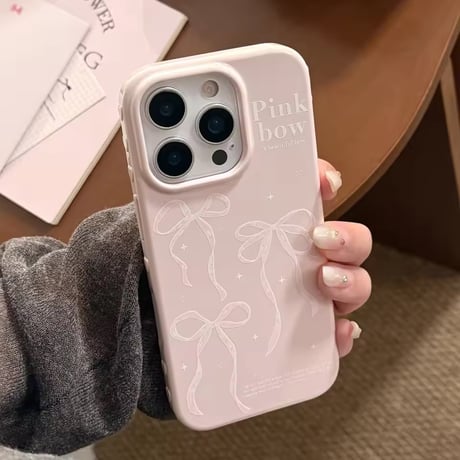 S75002 ピンクリボン iPhoneケース