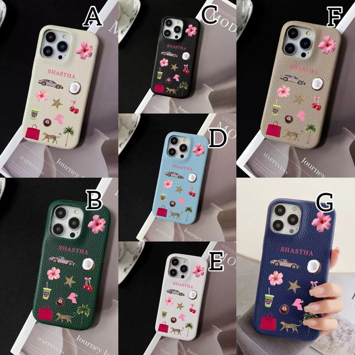 S74517 オーダーネーム入りデコレーションiPhoneケース | nanomita