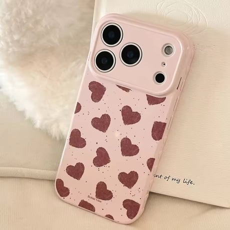 S75527 ハートパターンiPhoneケース