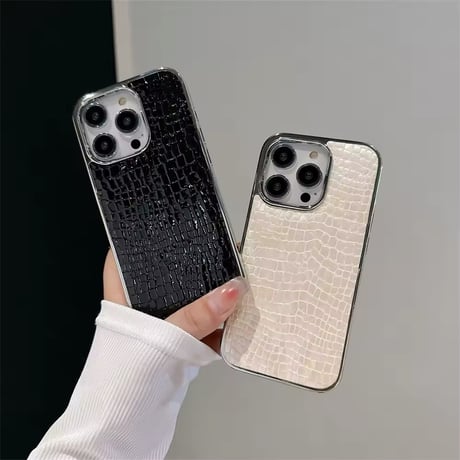 S74391 クロコ調エレガント iPhoneケース