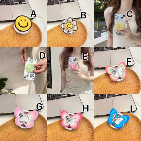 P0341 MagSafe対応にこちゃん＆バタフライグリップ