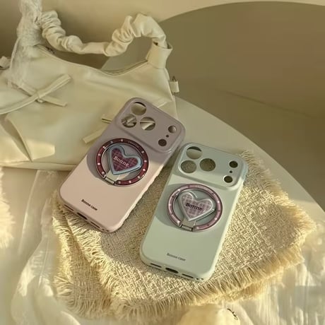 K23025 ハートソケット付き パステルiPhoneケース