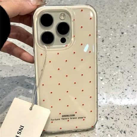 K22710 Oops!ハンドグリップドットiPhoneケース