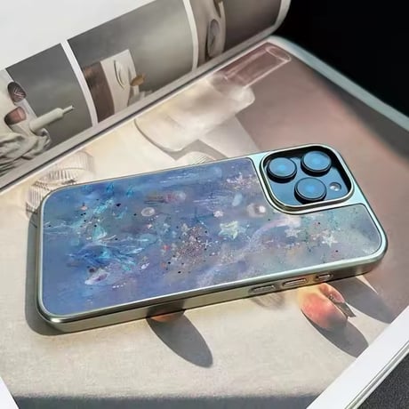 S74740 深海きらめきクラゲiPhoneケース