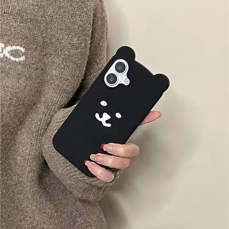 【即納商品】S74798 くまみみシリコンiPhoneケース