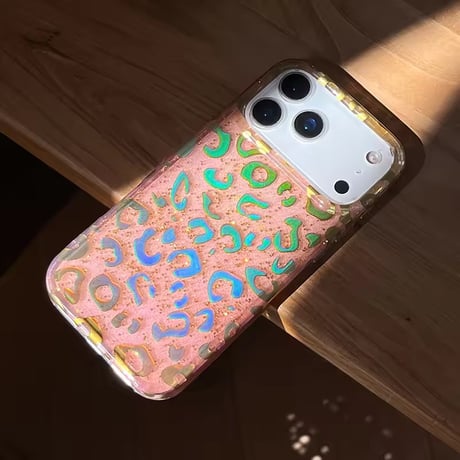 S75316 グリッターレオパード iPhoneケース