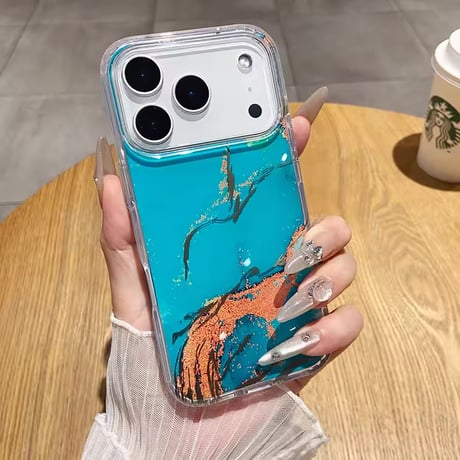 S75180 インクマーブルアートiPhoneケース
