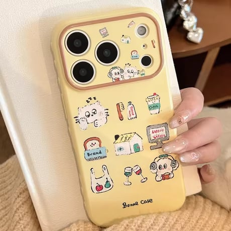 S75293 ゆるかわ日常イラスト iPhoneケース