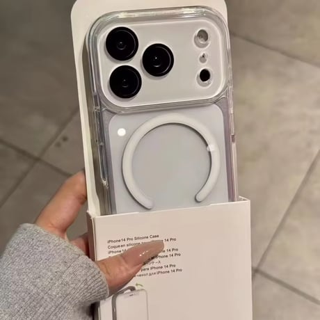L62431 カラーフレームMagSafe対応クリアiPhoneケース
