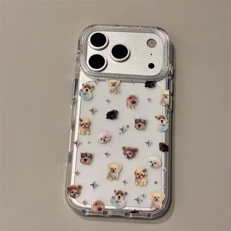 L62377 ペットフレンズ クリアiPhoneケース