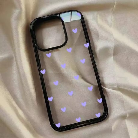 L62423 ドットハート iPhoneケース