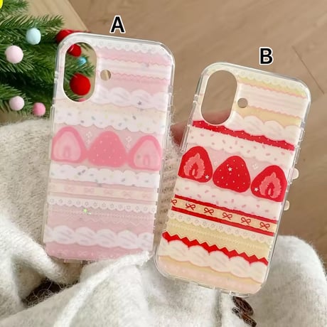 S75216 ストロベリーケーキ ガーリーiPhoneケース