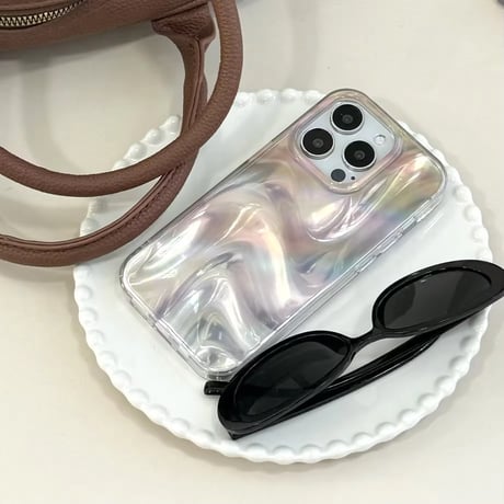 S74737 オーロラマーブル iPhoneケース