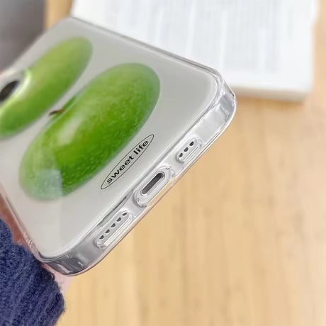 S75265 グリーンアップルデザインiPhoneケース