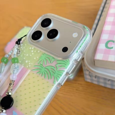 S75525 パステルパッチワークiPhoneケース