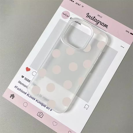 S75291 ドット柄iPhoneケース