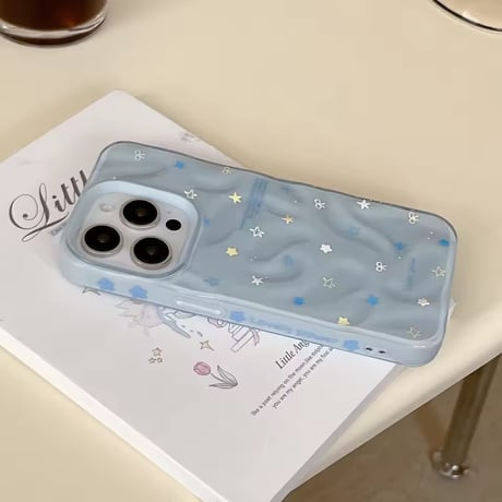S74866 きらきらリボンスターのiPhoneケース