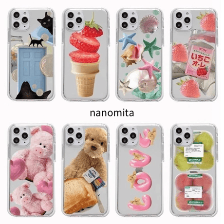 S74365 ポップデザイン クリア iPhoneケース