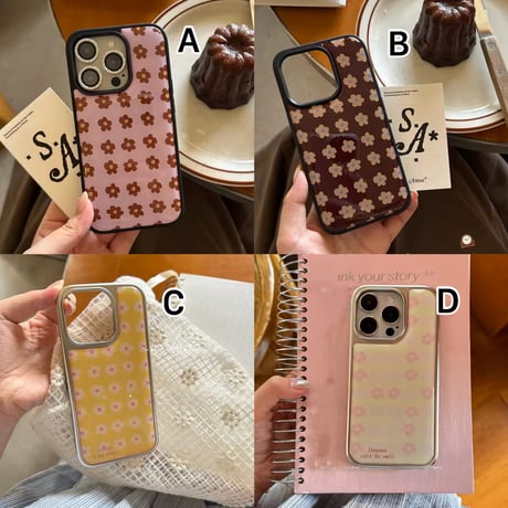 S75360 レトロフラワー iPhoneケース