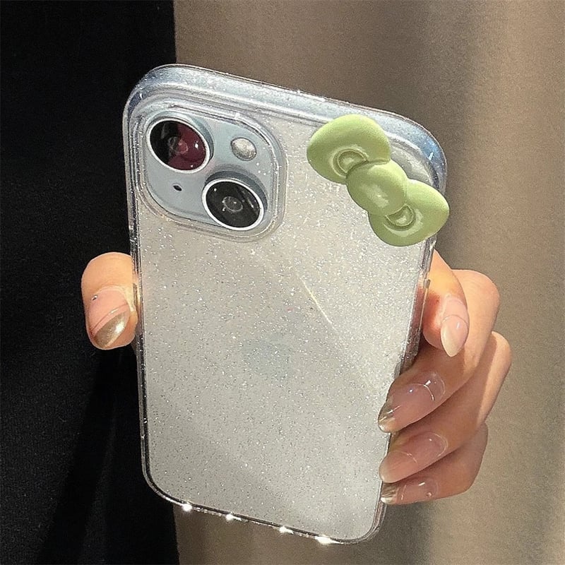 L61986 リボンチャームのきらきらiPhoneケース | nanomita