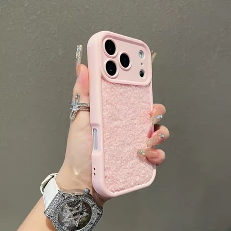 S75124 もこもこボア iPhoneケース