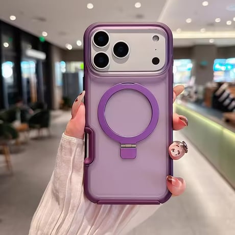 K23077 リングスタンド付きiPhoneケース