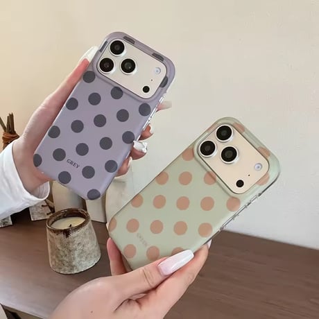 S75445 カラードットiPhoneケース