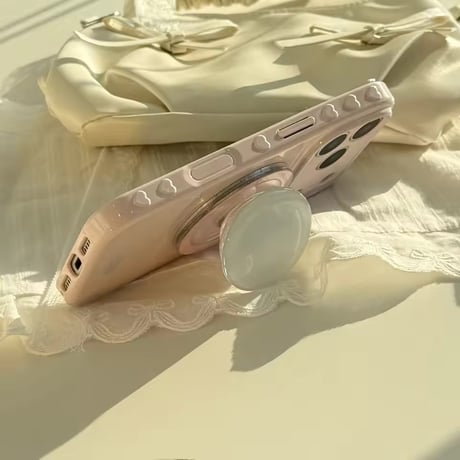 K23062 パステルキャンディー グリップ付きiPhoneケース