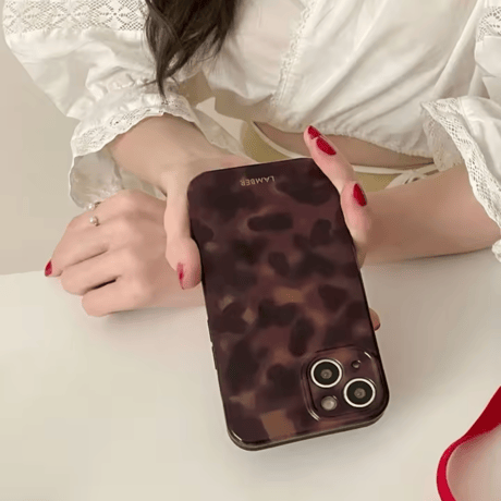 S74108 クラシックレオパードiPhoneケース