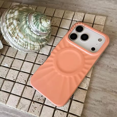 S75147 MagSafe対応 くっきり立体サークル iPhoneケース